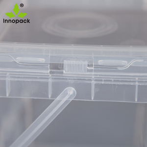 Rõ Ràng Vuông Nhựa Xô Với Tay Cầm Trong Suốt Và Nắp Cho Thực Phẩm Đóng Hộp - Product Image 4