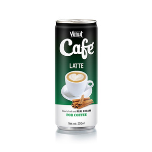 Bebida de Café Mocha de Primera Calidad en Latas de 250 ml, Bebidas de Café de Vietnam, Marca Vinut - Product Image 3