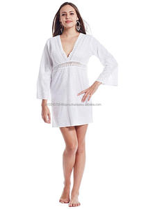 ชุดเดรสฮาวายแบบโมรอคโคลายปักชุดว่ายน้ำบิกินี่ชุดชายหาดเซ็กซี่ฤดูร้อนงานปักลายแบบมีสไตล์ - Product Image 3