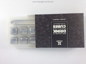 Reutilizable <span class=keywords><strong>Acero</strong></span> <span class=keywords><strong>inoxidable</strong></span> whisky piedras, Piedra del cubo <span class=keywords><strong>de</strong></span> hielo en stock para la <span class=keywords><strong>venta</strong></span> - Product Image 6