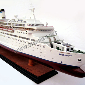 MV Discoverys Modèle de bateau de croisière en bois Décoration en bois unisexe pour 5 à 7 ans - Product Image 1