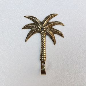 Crochet mural en laiton en forme de palmier - Product Image 2