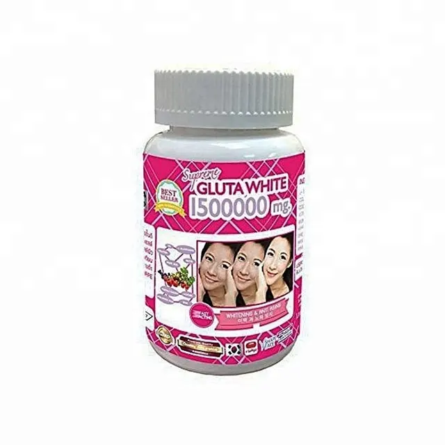 Glutathione Capsules Thailand Supreme Gluta white 1,500,000 mg.