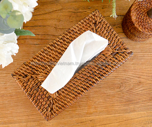 Handicraft <b>Tissue</b> <b>Box</b> Holder Made <b>of</b> 100% Natural Rattan - Product Image 2