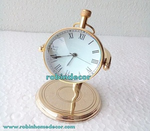 Latón de escritorio reloj hogar náutica decoración de oficina escritorio tema - Product Image 1