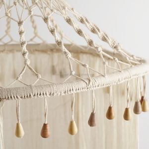 Canopée en macramé en coton transparent de qualité supérieure, élégante et magnifique - Product Image 2