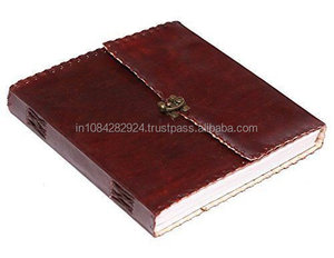 2023 nuevo libro en blanco de cuero de tapa dura al por mayor de cuero puro con cierre - Product Image 1