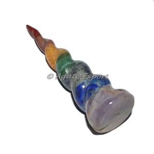 Piedras en forma de cono espiral, mejora el desarrollo mental, 7 Chakras - Product Image 1