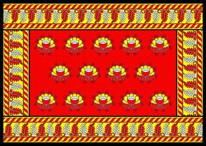Tela Africana Khanga Kitenge de Algodón al por Mayor, Estampado de Cera Ankara para Prendas - Product Image 3