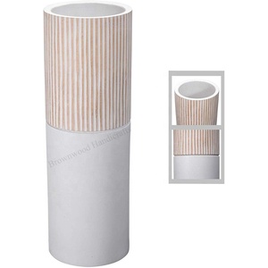 Design élégant Vase décoratif en bois de manguier Vase à fleurs fantaisie fait à la main et cadeaux Utiliser un vase au prix de gros Approvisionnement direct en usine - Product Image 2