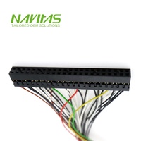Câble d'assemblage de connecteur FPC OEM avec bornes JST fil-circuit, conforme RoHS, câble UL1571 28 AWG, indice de protection IP20