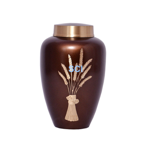 Urnes de crémation en laiton de luxe et de conception moderne en laiton pour la vente chaude et de haute qualité fabriquées en Inde en gros et fournisseurs - Product Image 2