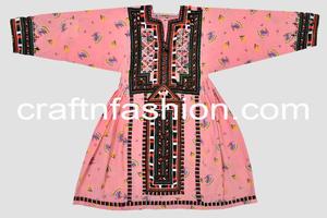 Vestido tradicional étnico Balochi hecho a mano, vestido étnico Kuchi Hippie tradicional Frock - Vintage Balochi hecho a mano Kuchi - Product Image 4