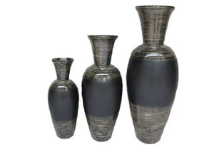 Jarrón de Bambú Ecológico, Fibra de Bambú Hilada a Mano, Decoración para Espacios de Vida, Regalo de Proveedor, Listo para Enviar desde Vietnam - Product Image 5