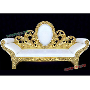 El último diseño de latón de sofá de Metal boda oro mano tallada sofá nuevo estilo de madera tallada muebles de Metal - Product Image 1