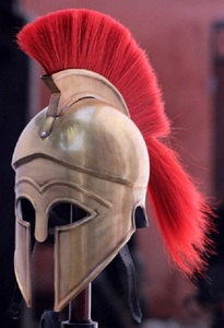 Casque de Corinthian grec avec Plume rouge pour les soudures de qualité supérieure - Product Image 3