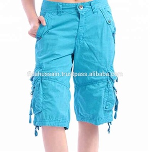 Short de travail respirant pour femmes de la meilleure qualité en coton avec fermeture à glissière basse Style de travail Long pour femmes - Product Image 1
