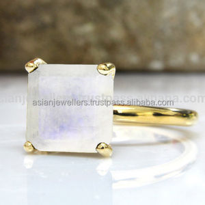 Rainbow <b>Moonstone</b> <b>ring</b> sterling silver - Product Image 1