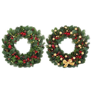Forma de corona de metal para puerta de Navidad de hierro para decoración del hogar - Product Image 6