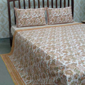 Nueva Tendencia, Colcha India Sanganer Estampada a Mano, 100% Algodón Ecológico, para Todas las Temporadas, para Venta al por Mayor - Product Image 3