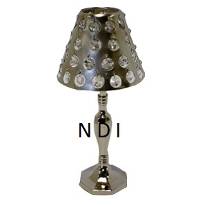 Candélabre design en métal aluminium finition antique bougie Stan Designer cheminée en verre décorative pour décor de fête de table de mariage - Product Image 5