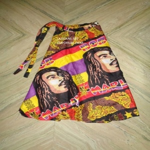 Rasta — jupes enroulé en coton, tissu imprimé, modèle rond - Product Image 2