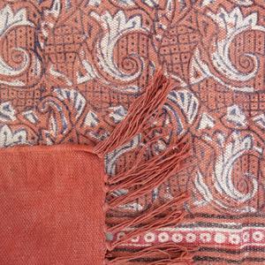 Dhurrie-alfombra con estampado de bloque de mano, Estilo Vintage, 4x6 pies, suelo teñido de verduras, área de algodón Bohemia, venta al por mayor - Product Image 3