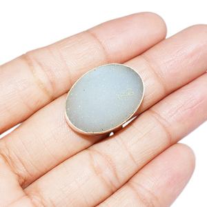 Lunette de forme ovale fascinant, bagues en argent Sterling 925 blanc, bijoux en argent Sterling 925 - Product Image 4