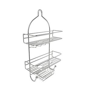 Metal 3-Tier <b>Shower</b> Caddy with Shelves and Hooks Caddy - Product Image 1