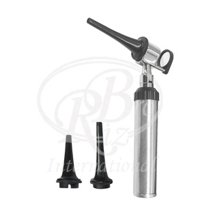 Otoscopio Veterinario Convencional con Construcción de Latón Cromado y Plástico con Acabado Satinado - Product Image 1