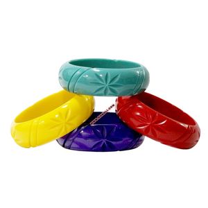 Brazalete tallado de flor de cuatro estrellas, joyería vintage, joyería hecha a mano India - Product Image 6
