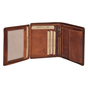 Portefeuille en cuir de qualité supérieure pour homme, fin et minimaliste, pour cartes de crédit, espèces et documents d'identité, disponible à la vente, directement de l'usine. - Product Image 2