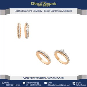 แหวนเพชรสีโรสโกลด์18kt เครื่องประดับหรูหราและหรูหรา - Product Image 4