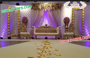 แผงกระจุกหนังที่สะดุดตาสำหรับขายแผงหลังเวทีหนังแผงตกแต่งงานแต่งงานซัพพลายเออร์งานแต่งงาน - Product Image 6