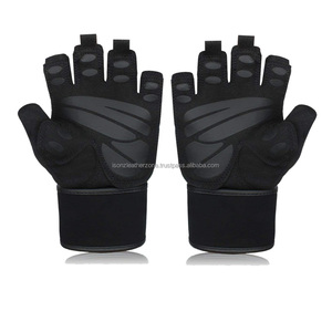 Gants de fitness unisexes antidérapants sans doigts avec paume rembourrée - Product Image 2