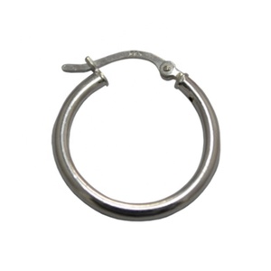 Pendientes de aro de Plata de Ley 925 para mujer, oro de 18 quilates Chapado en diamantes, oro de 14 quilates, para bodas y fiestas - Product Image 1