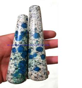 Blue K 2 Jasper de Pakistán Piedra preciosa mineral pulida suave para curación y decoración - Product Image 1