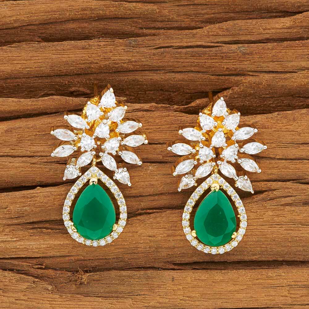 CZ American Diamond wholesale stud short earrings exporters and dealers of fancy artificial and fashion jewellery in India, UK