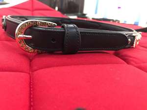 Women Horse Rider <b>Belt</b> with Diamond Horse Bit Elegant Western Equestrian Fashion Accessory Luxury <b>Leather</b> Waist <b>Belt</b> - Product Image 2