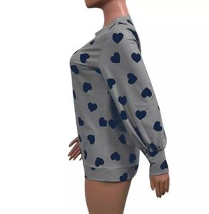 T-shirt à manches longues 100% coton pour femmes coupe ample col rond haut de couleur unie pour le printemps/automne noir et blanc décontracté et vêtements de bureau - Product Image 2