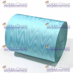 Cinta Moire de grogrén ecológica al por mayor azul cielo | Accesorios de ropa Masonic Regalia | Cintas Moire - Product Image 2