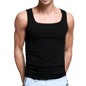 2025 Hombres Casual Sin mangas Gimnasio Stringer Tallas grandes Camiseta sin mangas negra Venta al por mayor Crop Top Sudadera con capucha - Product Image 3