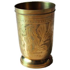 Copa de Licor de Cobre Pequeña Hecha a Mano, Estilo Vintage, Copa de Vino, 11 x 6 cm, con Patrón de Flores Grabadas, Utensilio para Cócteles Hecho de Latón - Product Image 5