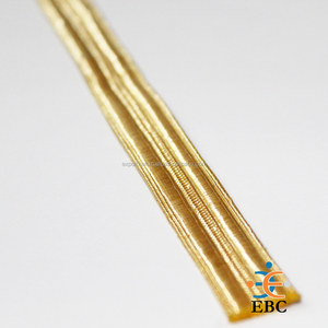Oem bán buôn thân thiện với môi pháp galloon Braid tùy chỉnh chất lượng cao vàng bạc laurex Mylar kim loại Jacquard lưới vải - Product Image 1