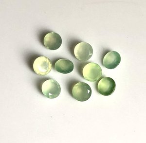 3 มม.ธรรมชาติ Prehnite หินเหลี่ยมเพชรพลอยรอบตัดอัญมณีหลวมได้รับการรับรองหลวมผู้ค้าส่งร้านค้าออนไลน์โรงงานตัวแทนจําหน่ายราคา DIY - Product Image 1