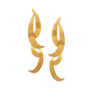 ต่างหูทองเหลืองชุบทองคุณภาพสูงสำหรับผู้หญิงต่างหูรูปทรงเรขาคณิตแบบมินิมอลลิสต์เครื่องประดับแฟชั่นสำหรับเป็นของขวัญเด็ก - Product Image 1