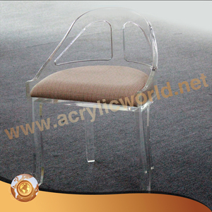 Sillas de comedor de plástico acrílico, sillas de escritorio para exteriores - Product Image 5