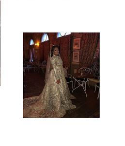 Customizable Moroccan Traditional Muslim <b>Kaftan</b> for Men <b>Women</b> Beautifully Beaded Heavy Stone Work Brocade Available Any Color - Product Image 1