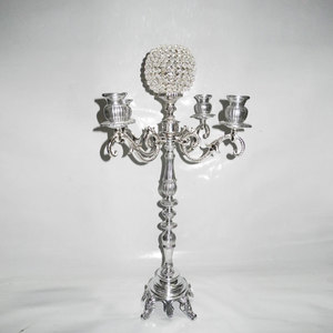 เชิงเทียนโลหะก้านยาวแบบตั้งได้โถเทียนไม้เชิงเทียนและโคมไฟอื่นๆ - Product Image 5