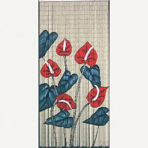 Kualitas Tinggi Penjualan Terbaik Tirai Pintu Bambu dengan Burung Surga Di Iwan Nam